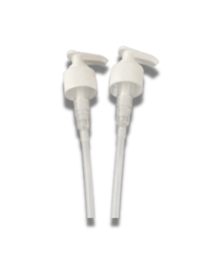 pump lids for resuable bottles 2 x Pump action lids for easy refill and application of liquids fits both shampoo or conditioner bottles